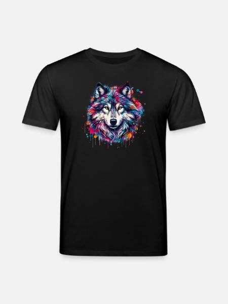 Loup - T-shirt bio CREATOR Stanley/Stella Unisexe - noir