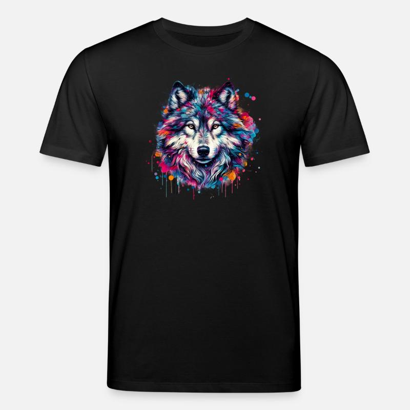 Wolf - Stanley/Stella Unisex Bio-T-Shirt CREATOR - Schwarz