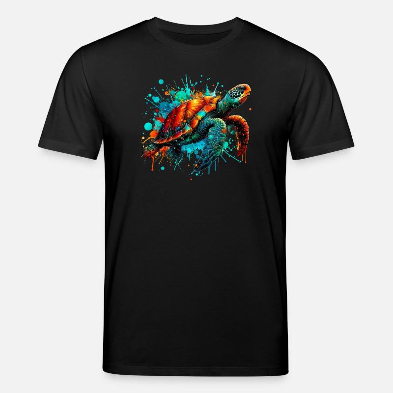 Tortue - T-shirt bio CREATOR Stanley/Stella Unisexe - noir