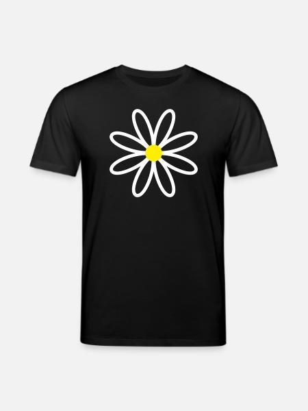 Daisy Gänseblümchen - Stanley/Stella Unisex Bio-T-Shirt CREATOR  - Schwarz