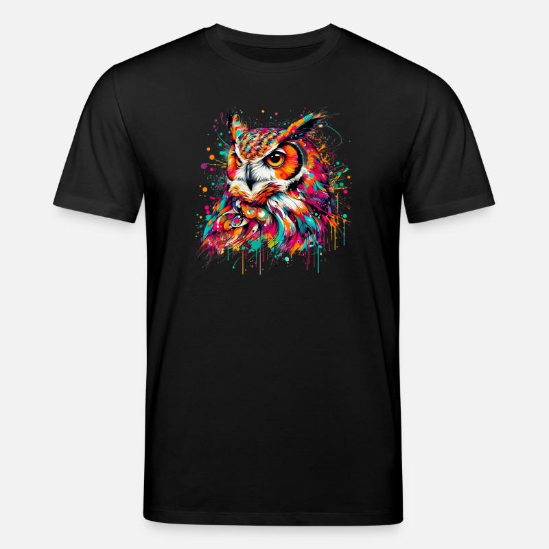 Eule - Stanley/Stella Unisex Bio-T-Shirt CREATOR  - Schwarz