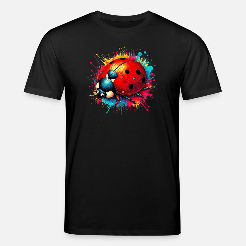 Marienkäfer - Stanley/Stella Unisex Bio-T-Shirt CREATOR  - Schwarz