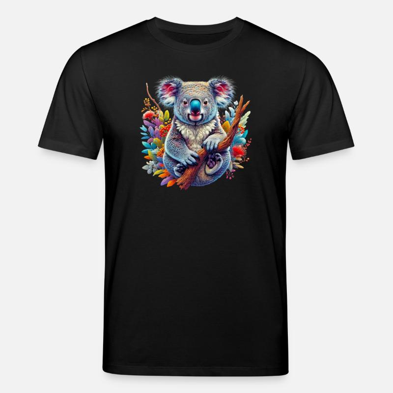 Koala - Stanley/Stella Unisex Bio-T-Shirt CREATOR - Schwarz