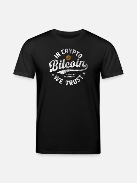 Bitcoin - In Crypto we trust - Stanley/Stella Unisex Bio-T-Shirt CREATOR - Schwarz