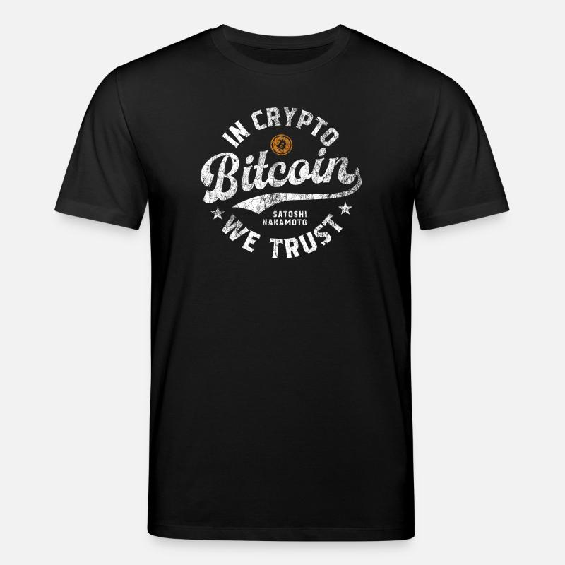 Bitcoin - In Crypto we trust - Stanley/Stella Unisex Bio-T-Shirt CREATOR  - Schwarz