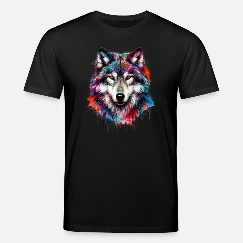 Loup - T-shirt bio CREATOR Stanley/Stella Unisexe - noir