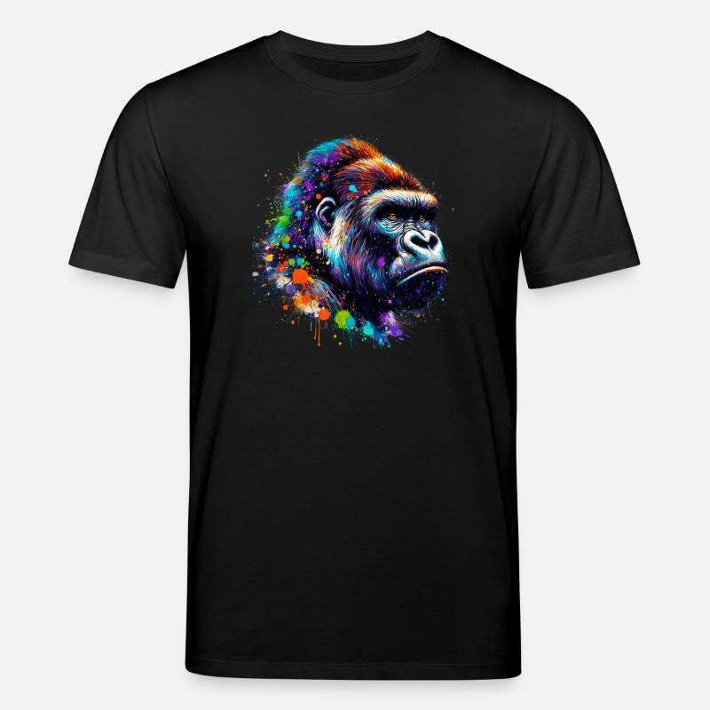 Gorilla - Stanley/Stella Unisex Bio-T-Shirt CREATOR  - Schwarz
