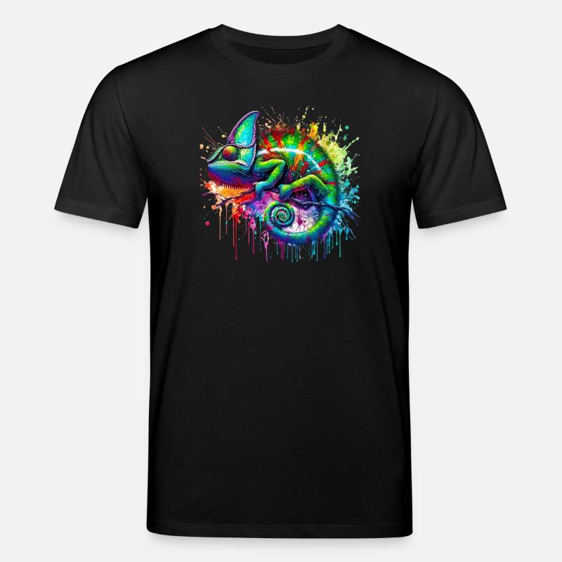 Chamäleon - Stanley/Stella Unisex Bio-T-Shirt CREATOR  - Schwarz