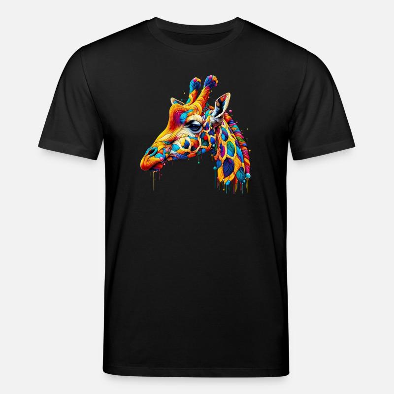 Giraffe - Stanley/Stella Unisex Bio-T-Shirt CREATOR  - Schwarz