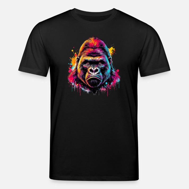 Gorilla - Stanley/Stella Unisex Bio-T-Shirt CREATOR  - Schwarz