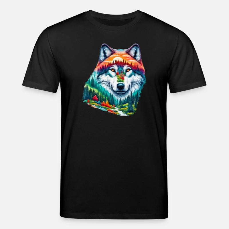 Wolf - Stanley/Stella CREATOR Unisex Organic T-Shirt - black