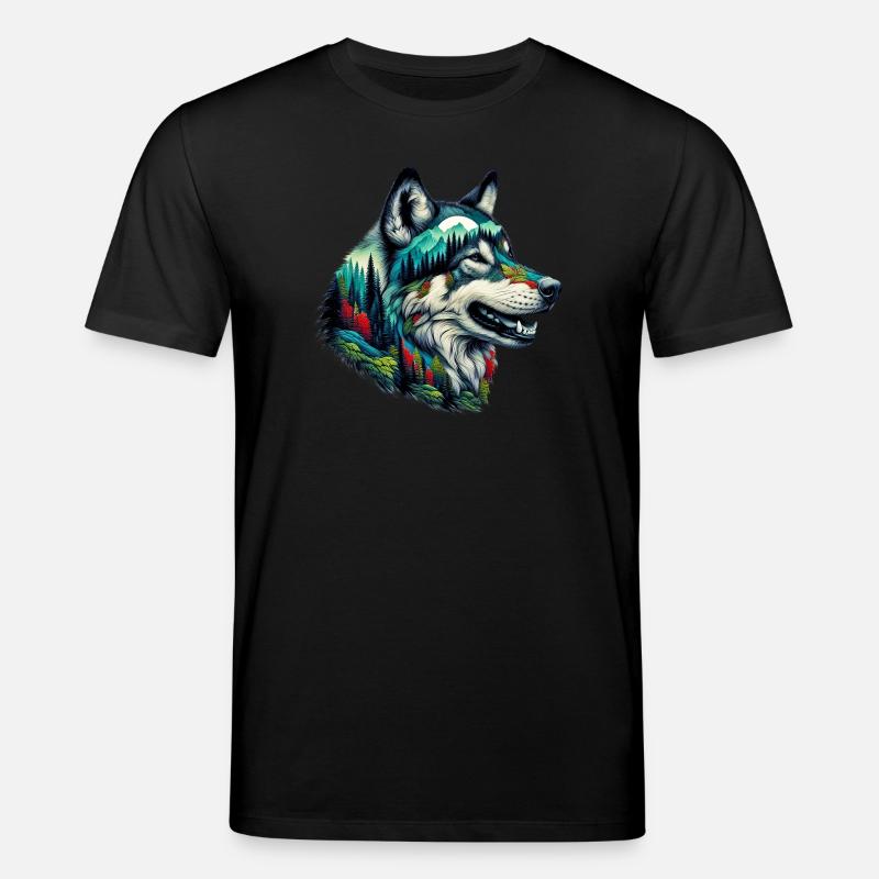 Wolf - Stanley/Stella Unisex Bio-T-Shirt CREATOR  - Schwarz