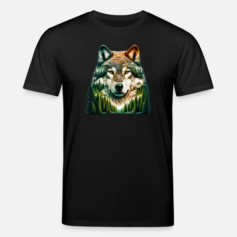 Wolf - Stanley/Stella CREATOR Unisex Organic T-Shirt - black