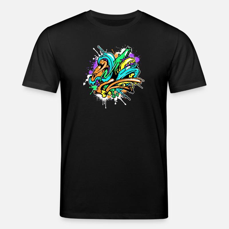 Kunst Graffiti Strassenkunst Wildstyle Sprayer - Stanley/Stella Unisex Bio-T-Shirt CREATOR  - Schwarz