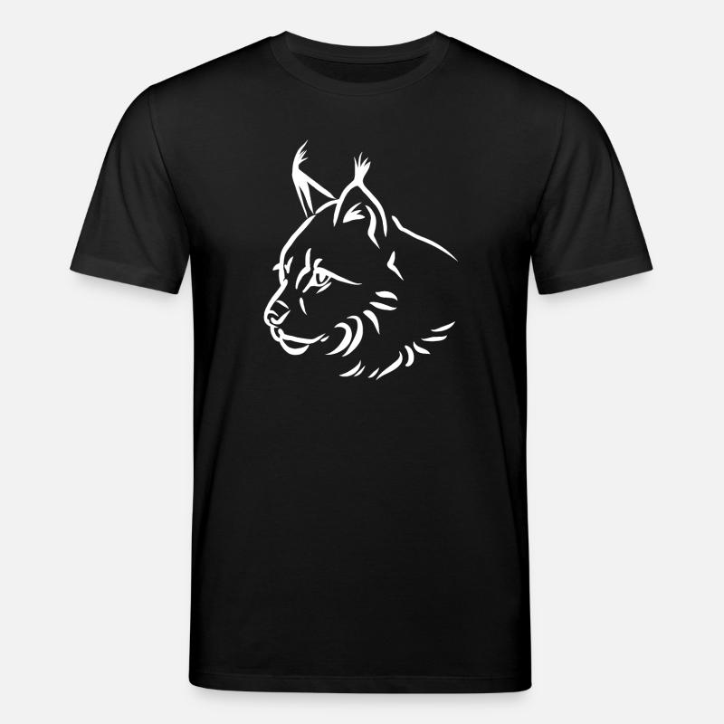 Luchs Portrait - Stanley/Stella Unisex Bio-T-Shirt CREATOR  - Schwarz