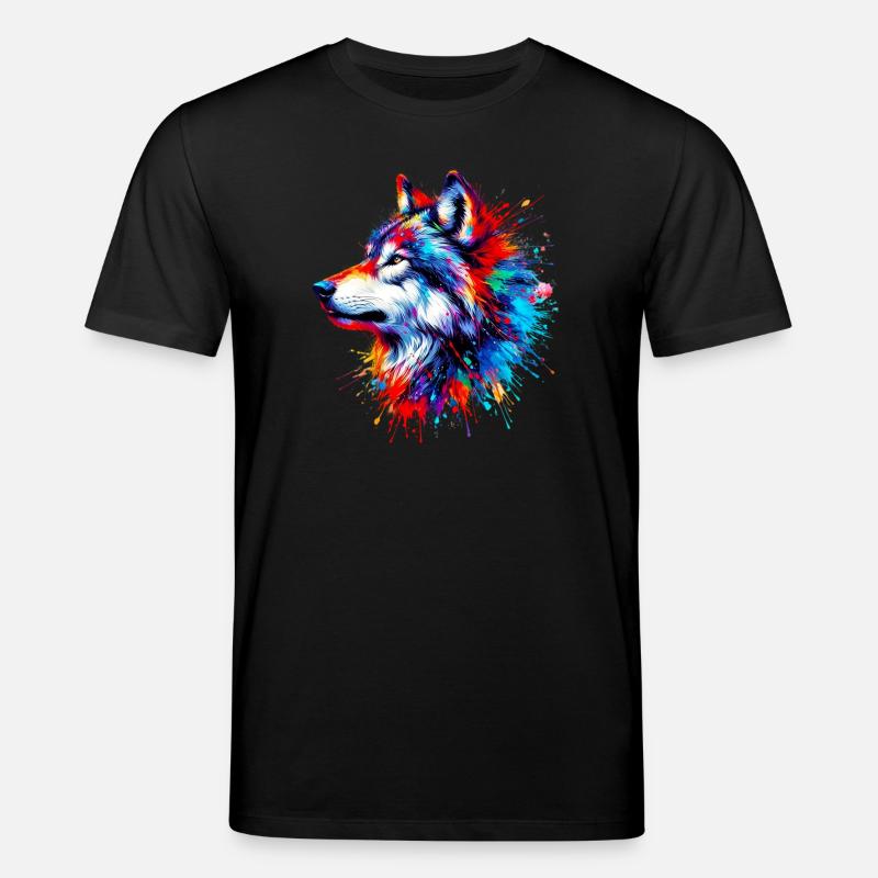 Loup - T-shirt bio CREATOR Stanley/Stella Unisexe - noir