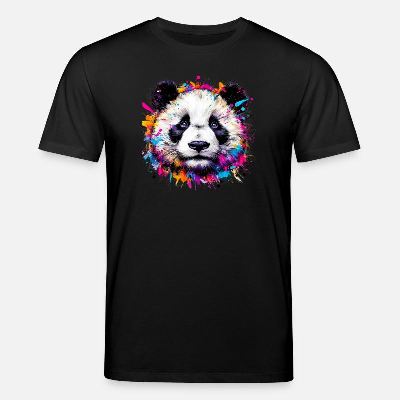 Panda - Stanley/Stella Unisex Bio-T-Shirt CREATOR - Schwarz