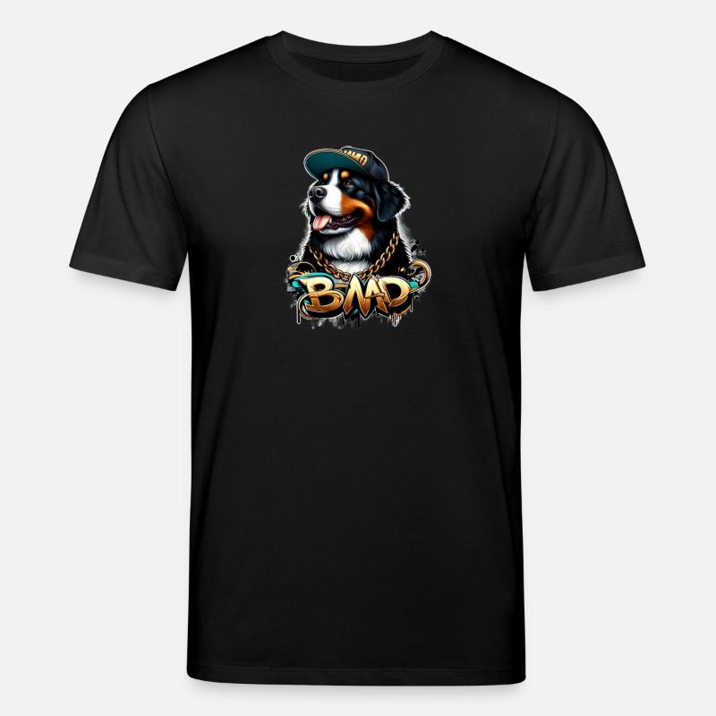 Berner Sennenhund - Stanley/Stella Unisex Bio-T-Shirt CREATOR  - Schwarz