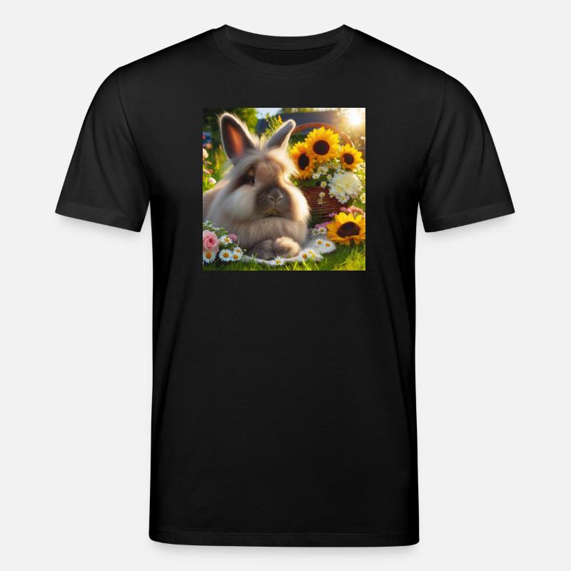 Graues Angorakaninchen - Stanley/Stella Unisex Bio-T-Shirt CREATOR  - Schwarz
