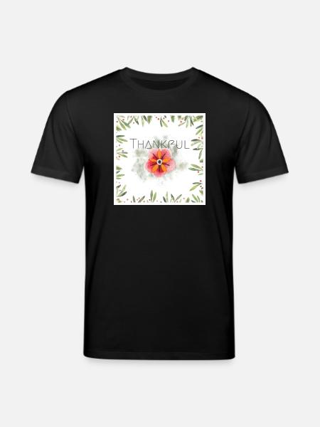 Thankful - Stanley/Stella Unisex Bio-T-Shirt CREATOR - Schwarz