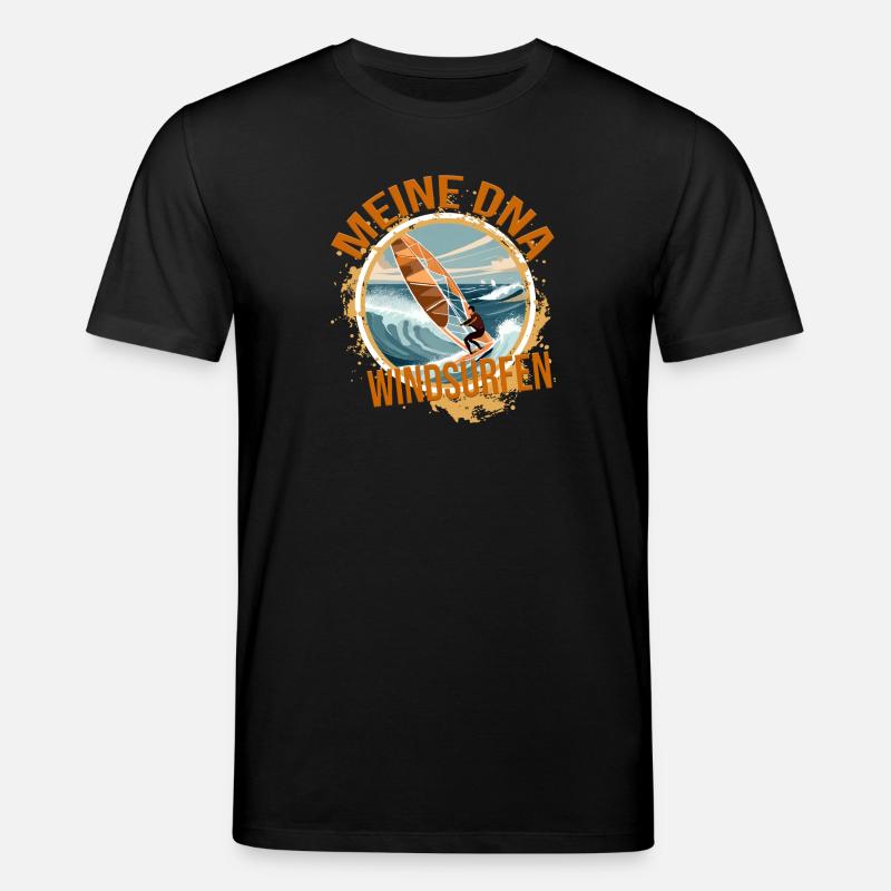 Meine DNA - Windsurfen - Stanley/Stella Unisex Bio-T-Shirt CREATOR  - Schwarz