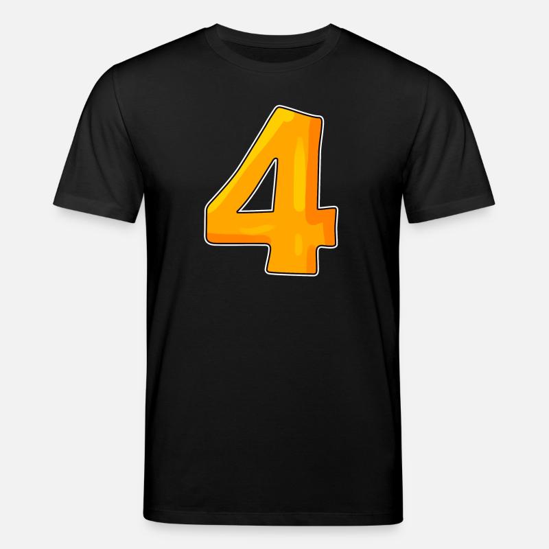 Numéro numéro 4 - T-shirt bio CREATOR Stanley/Stella Unisexe - noir