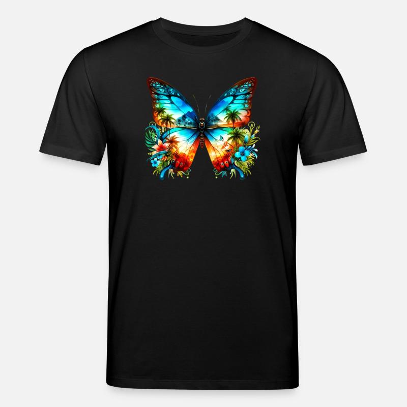 Papillon - T-shirt bio CREATOR Stanley/Stella Unisexe - noir