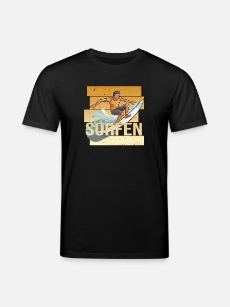 Surfen - Stanley/Stella Unisex Bio-T-Shirt CREATOR  - Schwarz