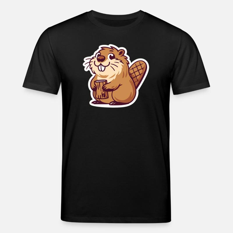 Mème de castor - T-shirt bio CREATOR Stanley/Stella Unisexe - noir