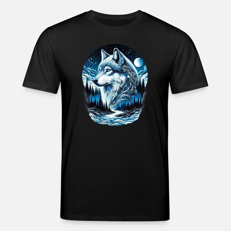 Wolf - Stanley/Stella CREATOR Unisex Organic T-Shirt - black
