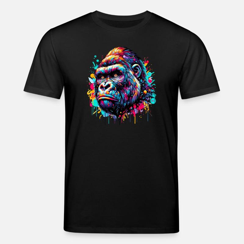 Gorille - T-shirt bio CREATOR Stanley/Stella Unisexe - noir