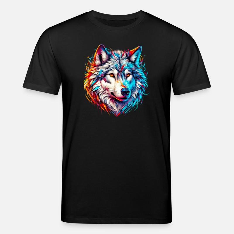 Loup - T-shirt bio CREATOR Stanley/Stella Unisexe - noir