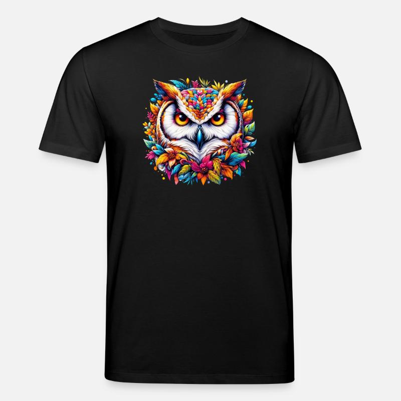 Eule - Stanley/Stella Unisex Bio-T-Shirt CREATOR  - Schwarz