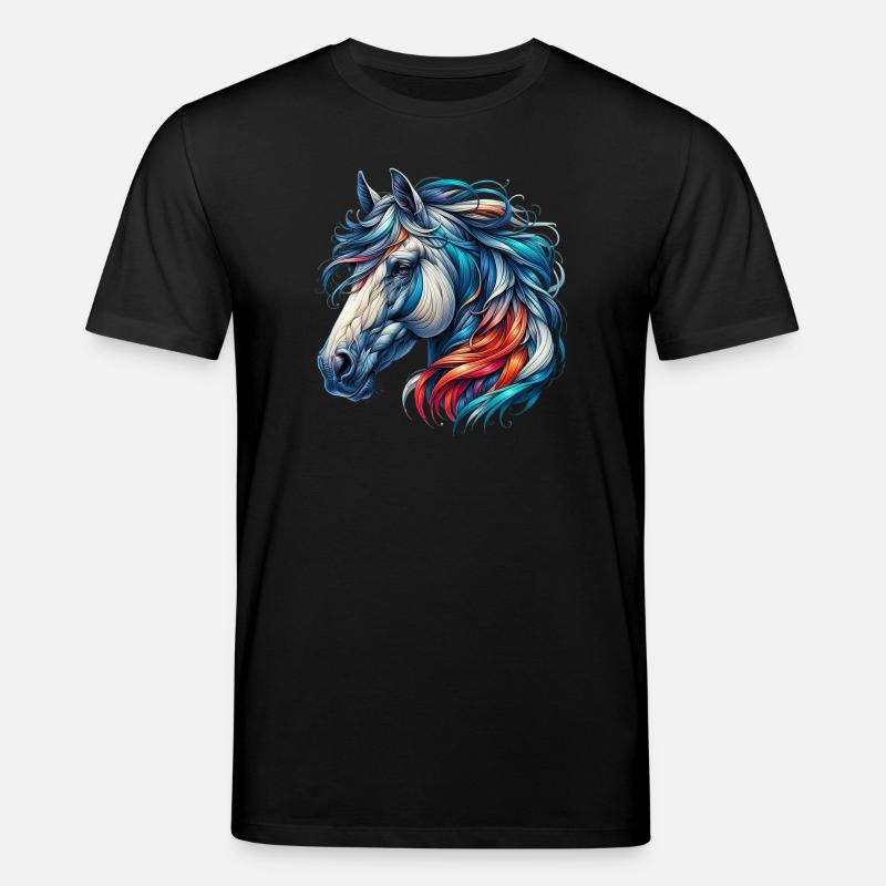 Pferd - Stanley/Stella Unisex Bio-T-Shirt CREATOR  - Schwarz