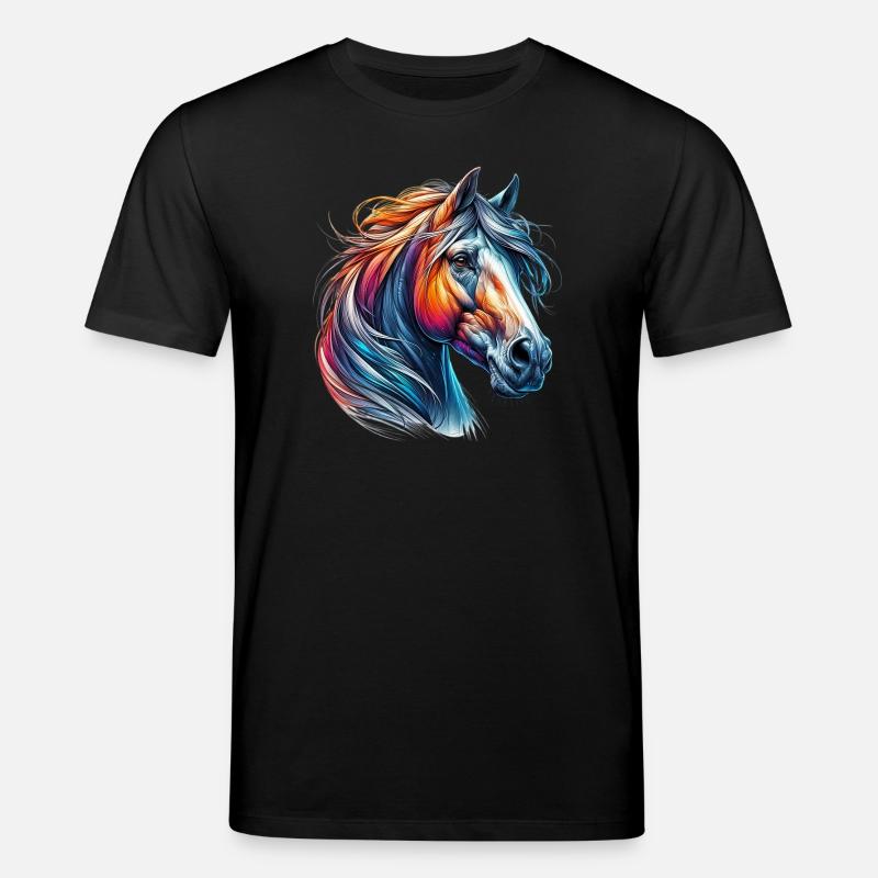 Pferd - Stanley/Stella Unisex Bio-T-Shirt CREATOR  - Schwarz