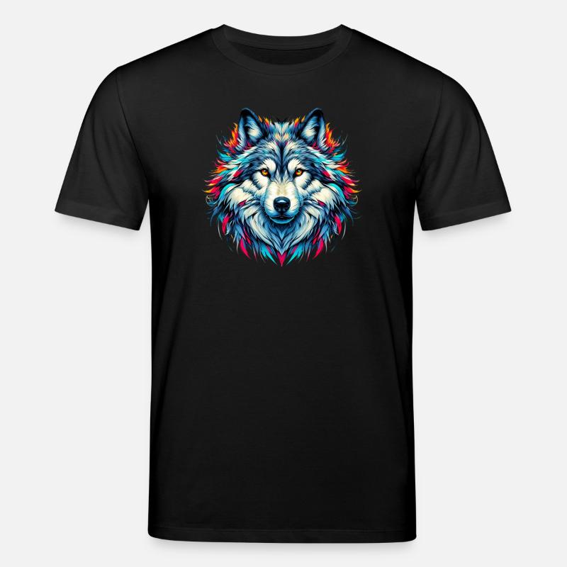 Wolf - Stanley/Stella CREATOR Unisex Organic T-Shirt - black