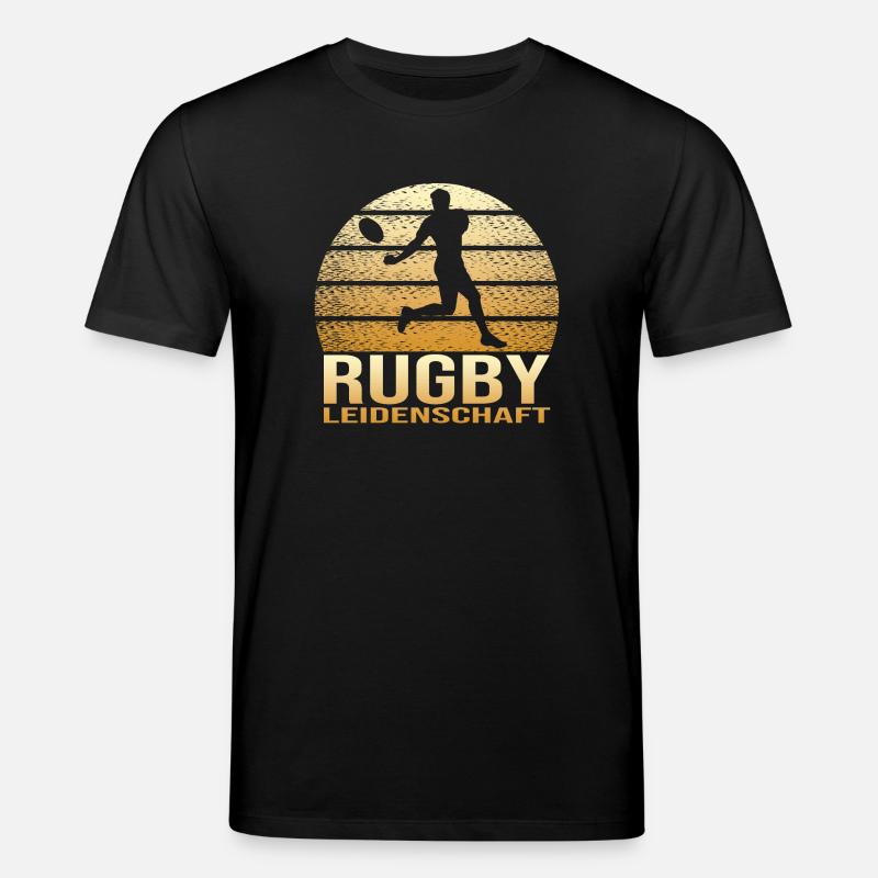 Rugby Leidenschaft - Stanley/Stella Unisex Bio-T-Shirt CREATOR  - Schwarz