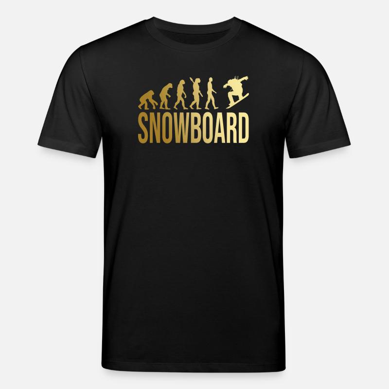 Evolution Snowboard - Stanley/Stella Unisex Bio-T-Shirt CREATOR  - Schwarz