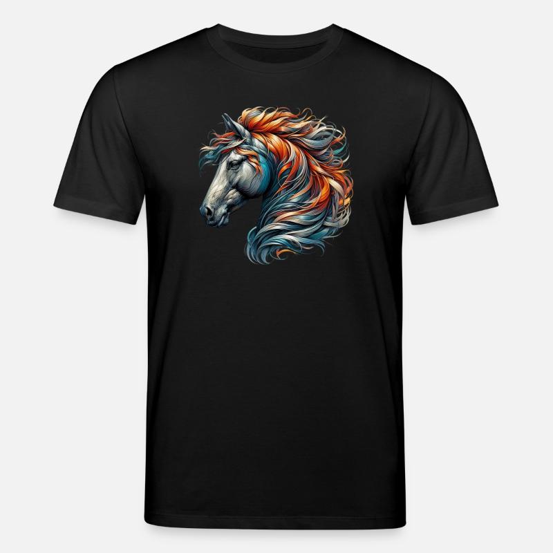 Pferd - Stanley/Stella Unisex Bio-T-Shirt CREATOR  - Schwarz