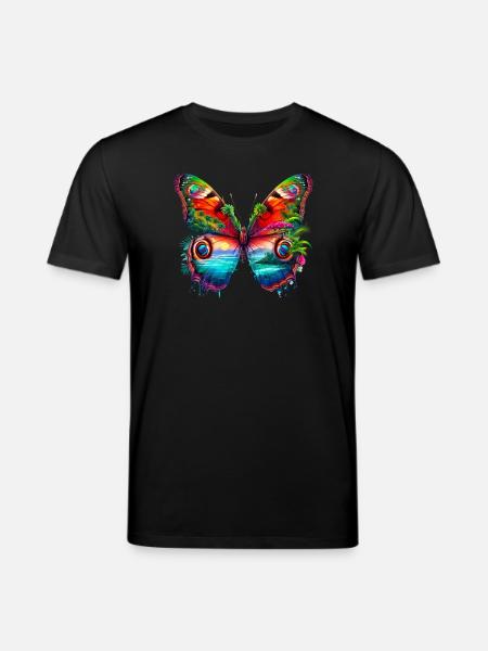 Butterfly - Stanley/Stella CREATOR Unisex Organic T-Shirt - black
