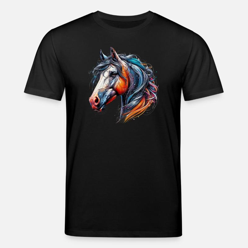 Pferd - Stanley/Stella Unisex Bio-T-Shirt CREATOR  - Schwarz