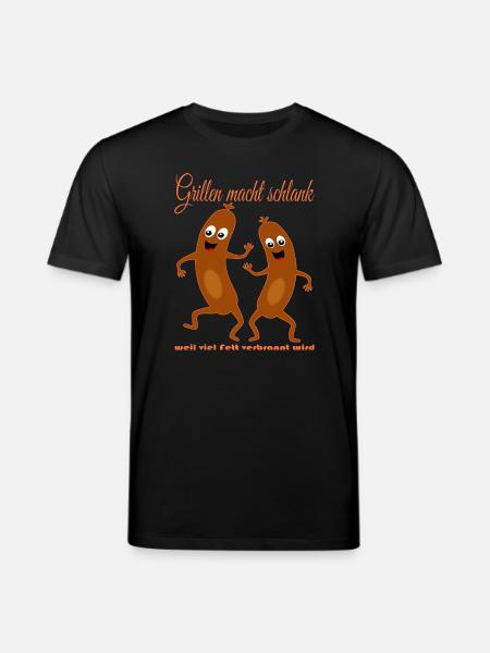 Lustige Würstchen Grillen - Stanley/Stella Unisex Bio-T-Shirt CREATOR - Schwarz