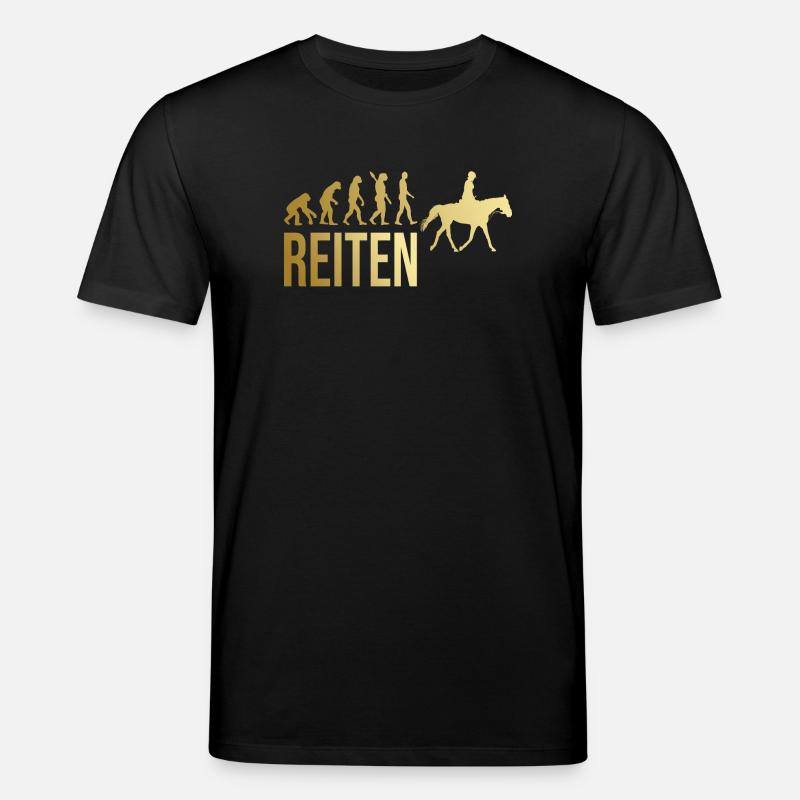 Reiten Evolution - Stanley/Stella Unisex Bio-T-Shirt CREATOR  - Schwarz