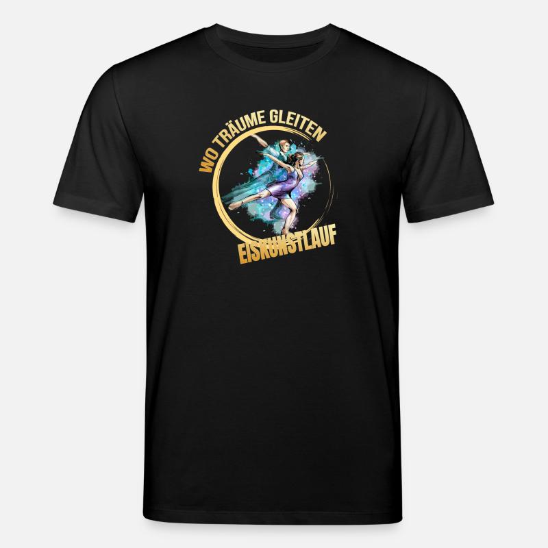 Wo träume gleiten - Eiskunstlauf - Stanley/Stella Unisex Bio-T-Shirt CREATOR  - Schwarz