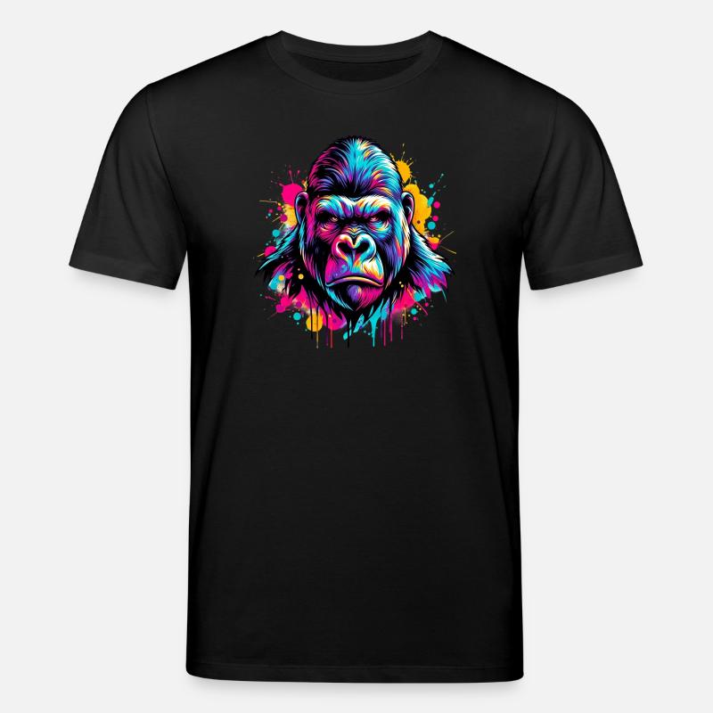 Gorilla - Stanley/Stella Unisex Bio-T-Shirt CREATOR  - Schwarz