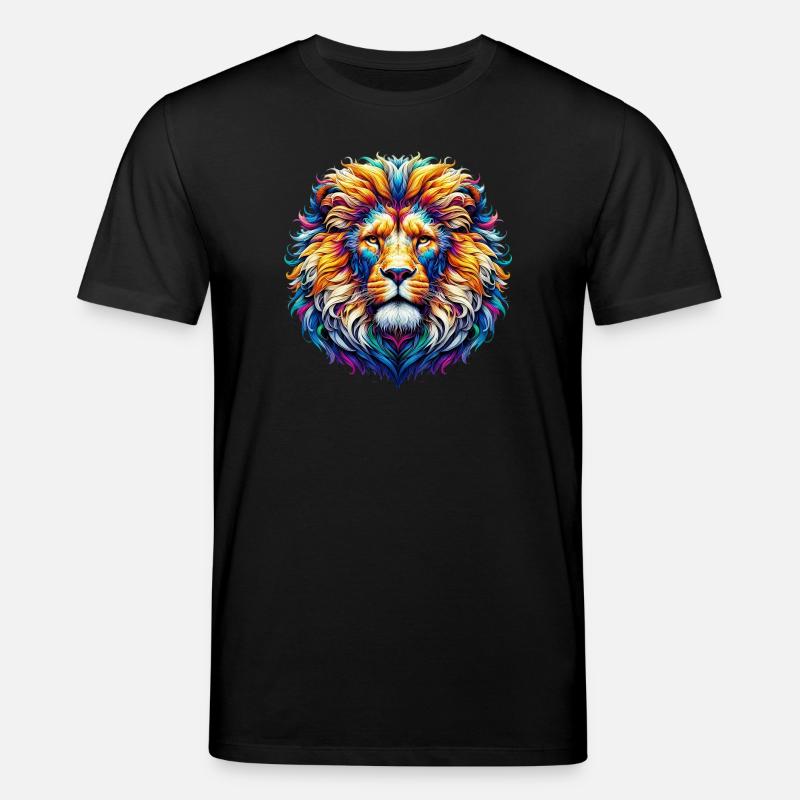 Löwe - Stanley/Stella Unisex Bio-T-Shirt CREATOR  - Schwarz
