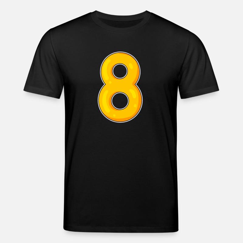 8 Gelb - Stanley/Stella Unisex Bio-T-Shirt CREATOR  - Schwarz