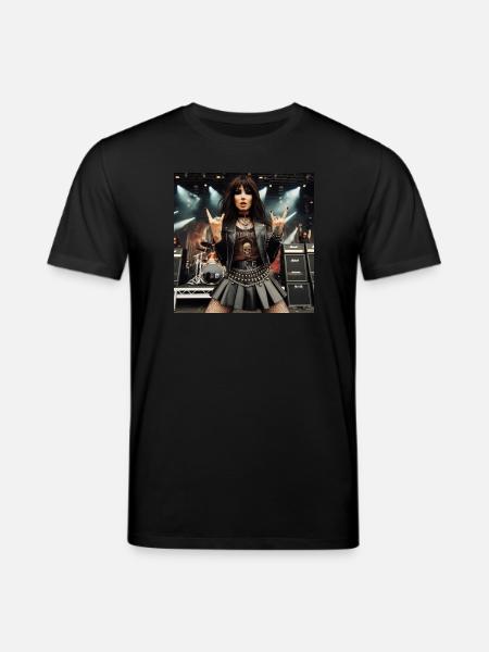 Metalhead devant la scène - T-shirt bio CREATOR Stanley/Stella Unisexe - noir