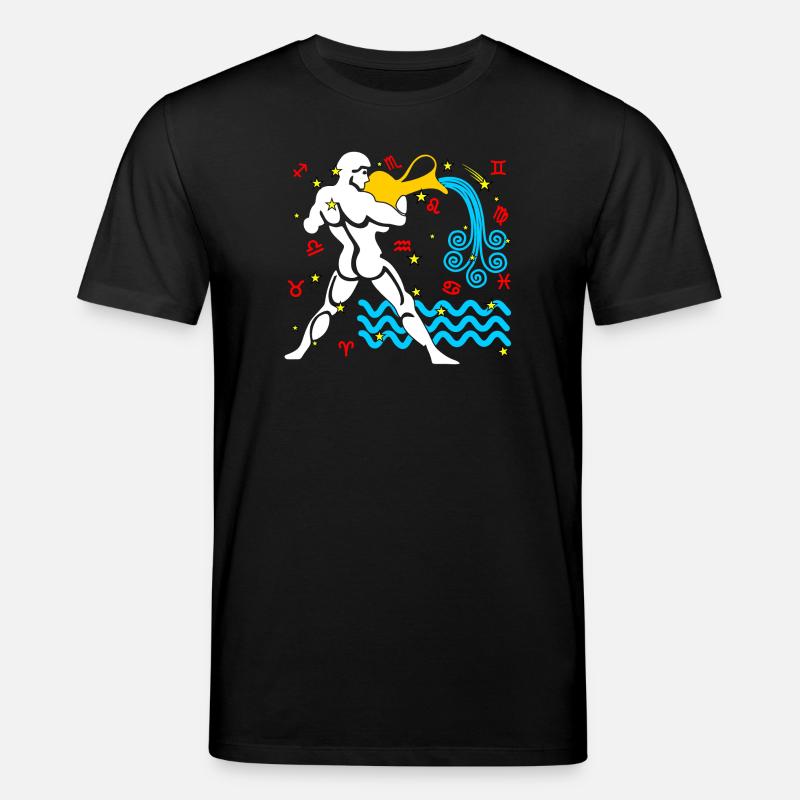 Aquarius-Farbe - Stanley/Stella Unisex Bio-T-Shirt CREATOR  - Schwarz