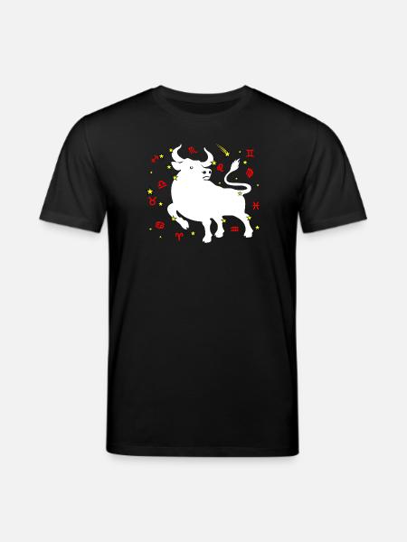 Taurus Farbe - Stanley/Stella Unisex Bio-T-Shirt CREATOR  - Schwarz